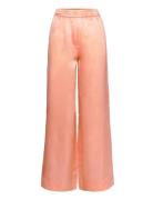 Luka Silk Trouser Bottoms Trousers Wide Leg Pink HOLZWEILER