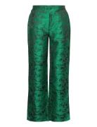 Aria Pants Bottoms Trousers Wide Leg Green A-View