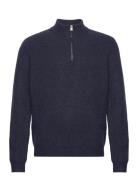 ONLY & SONS Onstegan Reg 5 Wool Half Zip Knit Bf Marinblå