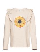 Agny - T-Shirt Tops T-shirts Long-sleeved T-shirts Beige Hust & Claire