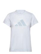 Tr-Es Logo T Sport T-shirts & Tops Short-sleeved Blue Adidas Performan...