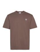 Essential Tee Sport T-shirts Short-sleeved Brown Adidas Originals