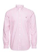 Custom Fit Striped Oxford Shirt Tops Shirts Casual Pink Polo Ralph Lau...
