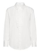 Rwsebony Shirt W/Ruffles Tops Shirts Long-sleeved White Rosemunde