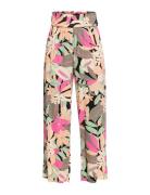 Along The Beach Printed Bottoms Trousers Wide Leg Multi/patterned Roxy