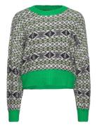 Onldea L/S Jq O-Neck Cc Knt Tops Knitwear Jumpers Green ONLY