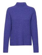 Tom Tailor Knit Pullover Mock-Neck Blå