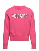 Pullover Tops Knitwear Pullovers Pink Zadig & Voltaire Kids