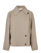Silvia Trench Jacket Outerwear Jackets Light-summer Jacket Beige Secon...