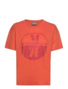Mmvicci O-Ss Tee Tops T-shirts & Tops Short-sleeved Orange MOS MOSH