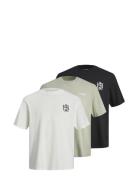 Jack & J S Jjdirk Tee Ss Crew Neck 3Pk Mp Svart