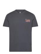 Essential Ss Tee Tops T-shirts Short-sleeved Navy Lee Jeans