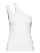 Jersey -Shoulder Top Tops T-shirts & Tops Sleeveless White REMAIN Birg...