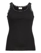 Carxena S/L Lace Top Jrs Tops T-shirts & Tops Sleeveless Black ONLY Ca...