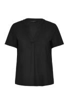 Vero Moda Vmmymilo Ss V-Neck Top Wvn Ga Svart