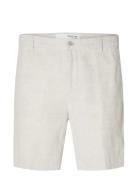 Slhregular-Mads Linen Shorts Noos Bottoms Shorts Casual Cream Selected...