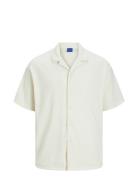 Jorvalencia Ottoman Resort Ss Shirt Tops Shirts Short-sleeved Cream Ja...