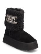 St. Moritz Bootie Shoes Boots Ankle Boots Ankle Boots Flat Heel Black ...
