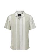 ONLY & SONS Onscaiden Life Stripe Linen Resort Noos Beige