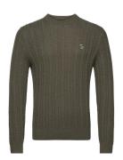 Abercrombie & Fitch Anf Mens Sweaters Khaki Green