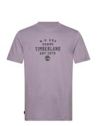 Timberland Refibra Front Graphic Short Sleeve Tee Purple Ash Lila