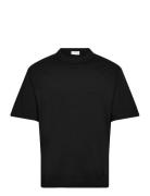 Logo Ss T-Shirt Tops T-shirts Short-sleeved Black GANT