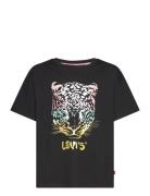 Levi's® Leopard Over D Tee Tops T-shirts Short-sleeved Grey Levi's