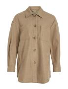 Vikimmi Shirt L/S Jacket - Noos Tops Overshirts Brown Vila