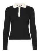 Mango Polo-Neck Knitted Sweater Svart