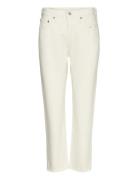 501 Crop Ecru Booper No Damage Bottoms Jeans Straight-regular White LE...