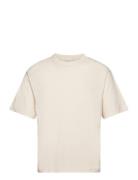 Logo Ss T-Shirt Tops T-shirts Short-sleeved Cream GANT