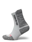 Ua Ad Run Cushion 1Pk Mid Sport Socks Regular Socks Grey Under Armour