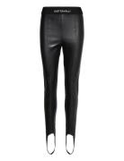 Pants Bottoms Trousers Leather Leggings-Byxor Black Just Cavalli