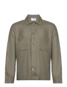 Selected Homme Slh-Conrad Overshirt Ls Tencel Grön