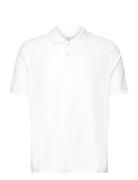 100% Cotton Pique Polo Shirt Tops Polos Short-sleeved White Mango