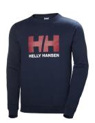 Hh Logo Crew Sweat Sport Sweat-shirts & Hoodies Sweat-shirts Blue Hell...