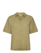 Frjuna Sh 1 Tops Shirts Short-sleeved Khaki Green Fransa