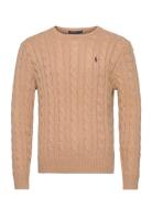 Polo Ralph Lauren Cable-Knit Cotton Sweater Beige