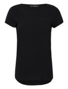 Vero Moda Vmbecca Plain Ss Top Wvn Noos Svart