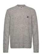 Tjm Reg Multi Neps Sweater Tops Knitwear Round Necks Grey Tommy Jeans