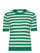 Co Cable C-Nk Ss Swt Tops Knitwear Jumpers Green Tommy Hilfiger
