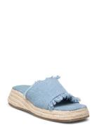 Pcmille Sandal Sandalette Med Klack Espadrilles Blue Pieces