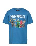Lwtano 110 - T-Shirt S/S Tops T-shirts Short-sleeved Blue LEGO Kidswea...