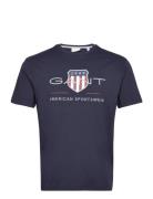 GANT Reg Archive Shield Ss T-Shirt Marinblå