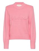 Hero Sweater Tops Knitwear Jumpers Pink Notes Du Nord