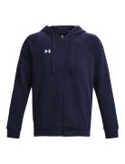 Under Armour Ua Rival Fleece Fz Hoodie Marinblå