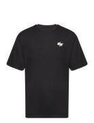 Dptennis Print T-Shirt Tops T-shirts Short-sleeved Black Denim Project