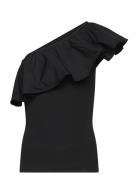 Rebecca Tops T-shirts Sleeveless Black Molo