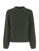 Second Female Brookline Knit New O-Neck Khaki Green