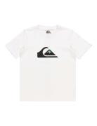 Comp Logo Ss Yth Tops T-shirts Short-sleeved White Quiksilver